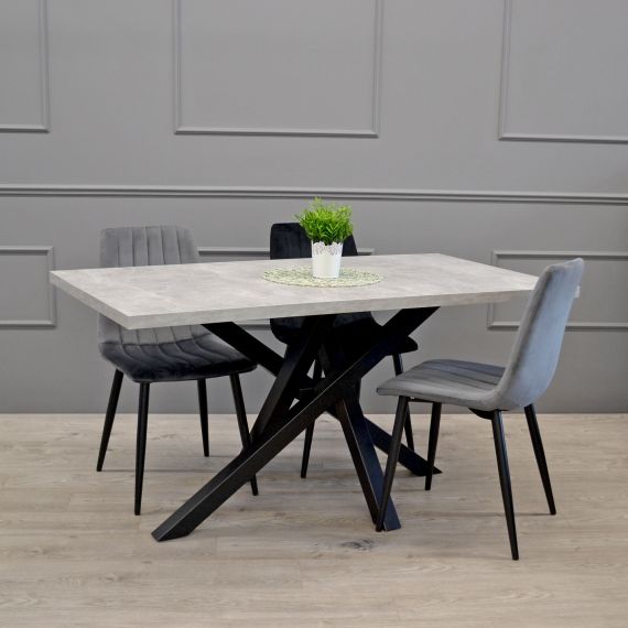 SCAUN DC-90P N21 CATIFEA DARK GREY+BLACK LEGS