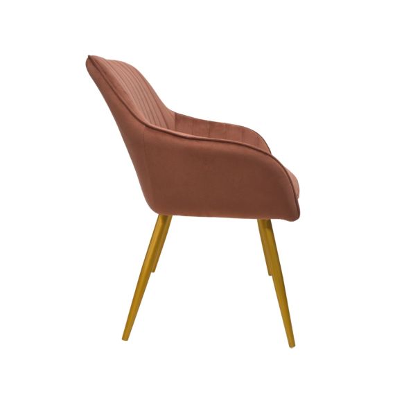 SCAUN IRIS RUSTY+GOLD LEGS