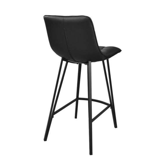SCAUN BAR LAUS ECO-PIELE BLACK