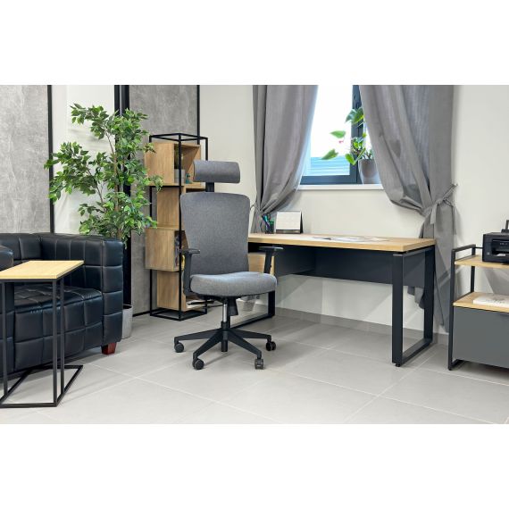 FOTOLIU BIROU ORCO PLUS GREY STOFĂ