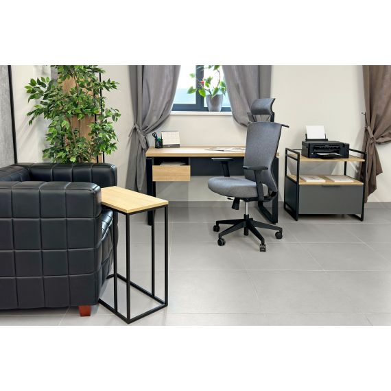 FOTOLIU BIROU ORCO PLUS GREY STOFĂ