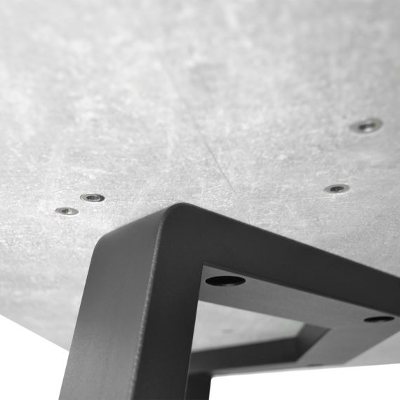 MASĂ FRIDA BETON+BLACK LEGS 180X90