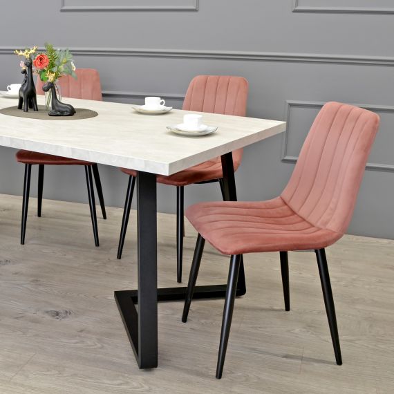 MASĂ FRIDA MĂTASE+BLACK LEGS 180X90