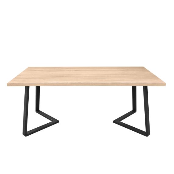 MASĂ FRIDA SONOMA+BLACK LEGS 180X90