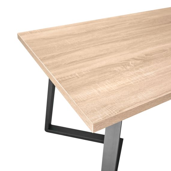 MASĂ FRIDA SONOMA+BLACK LEGS 180X90