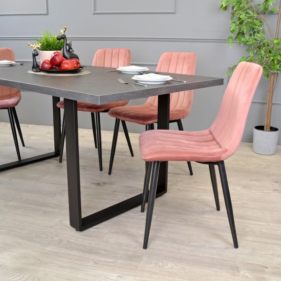 MASĂ HANA MARMURĂ NEAGRĂ 180X90