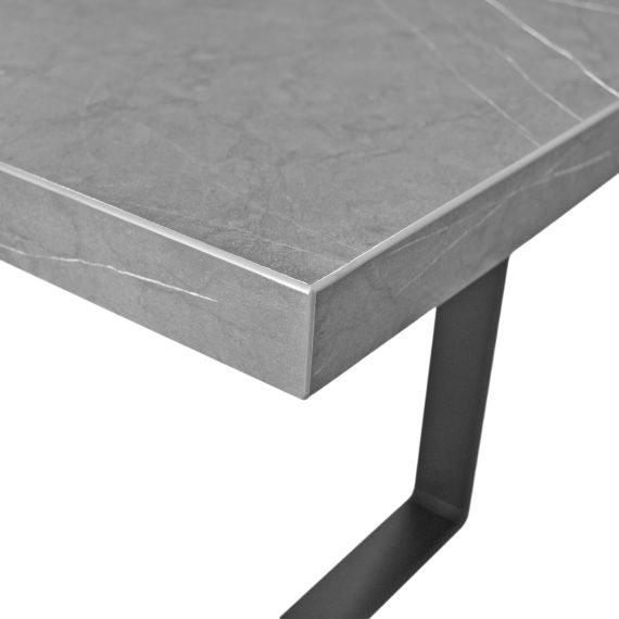 MASĂ HANA MARMURĂ NEAGRĂ 180X90