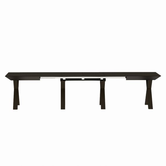 MASĂ EXTENSIBILĂ MADRID BLACK TOP+BLACK LEGS