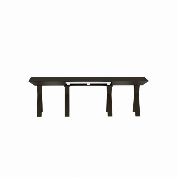 MASĂ EXTENSIBILĂ MADRID BLACK TOP+BLACK LEGS