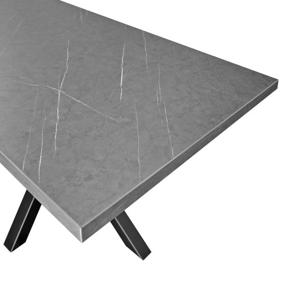 MASĂ DAKOTA MARMURĂ NEAGRĂ 135X75