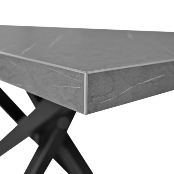 MASĂ DAKOTA MARMURĂ NEAGRĂ 150X80