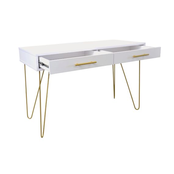 CONSOLĂ MIA CU SERTAR WHITE/GOLD