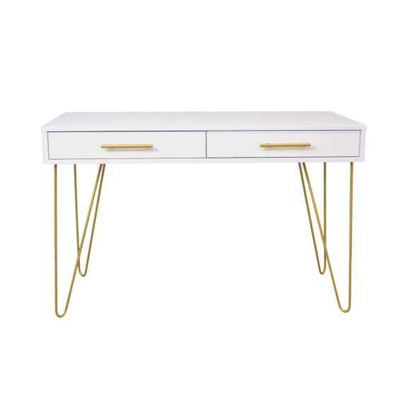 CONSOLĂ MIA CU SERTAR WHITE/GOLD