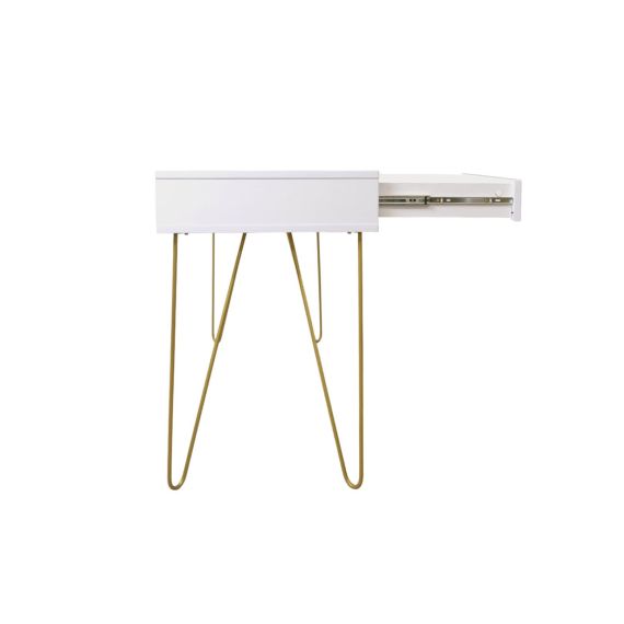 CONSOLĂ MIA CU SERTAR WHITE/GOLD