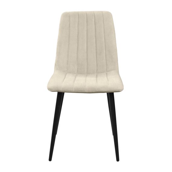 SCAUN DC-90 BGF166-2 BEIGE VELVET+BLACK LEGS