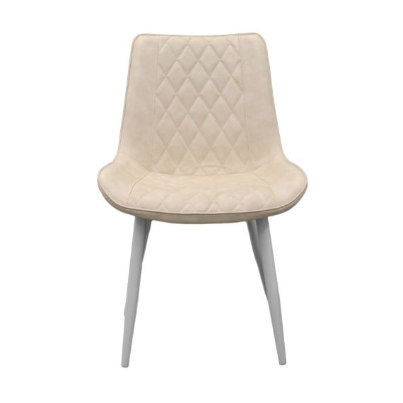 SCAUN HANS BEIGE PU COSY 15+WHITE LEGS