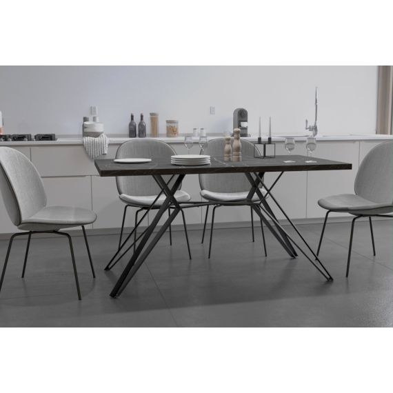 MASĂ SELENA MARMURĂ NEAGRĂ 150X80