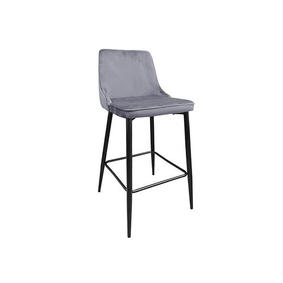 SCAUN DE BAR CLASIC GREY HLR 23 +BLACK LEGS