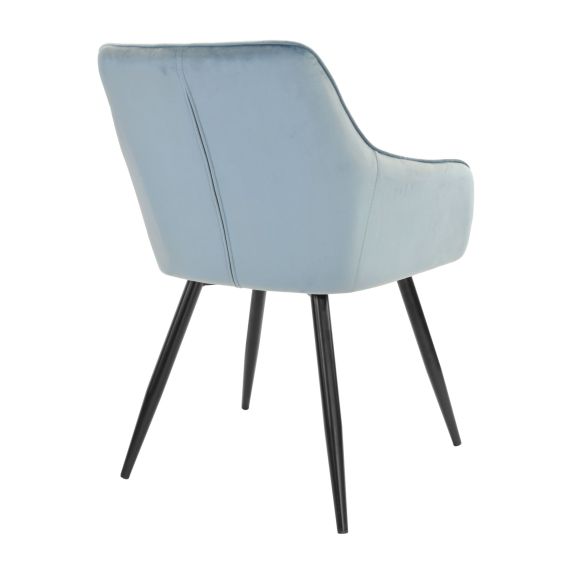 SCAUN IRIS LIGHT BLUE HLR61+BLACK LEGS