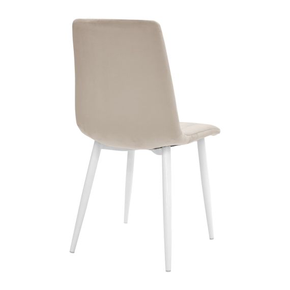 SCAUN DC-90P N7 CATIFEA CAPUCINO+WHITE LEGS