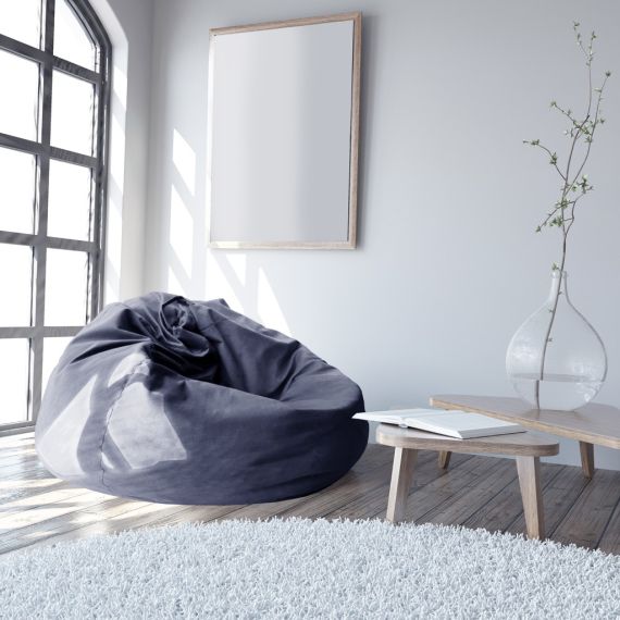 FOTOLIU PUF BEAN BAG COLOR/STOFĂ  95 INDIGO