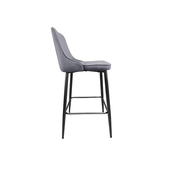 SCAUN DE BAR CLASIC GREY HLR 23 +BLACK LEGS