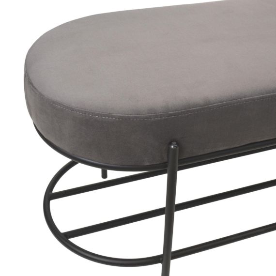 BANCHETĂ ANTREU OTTO DARK GREY