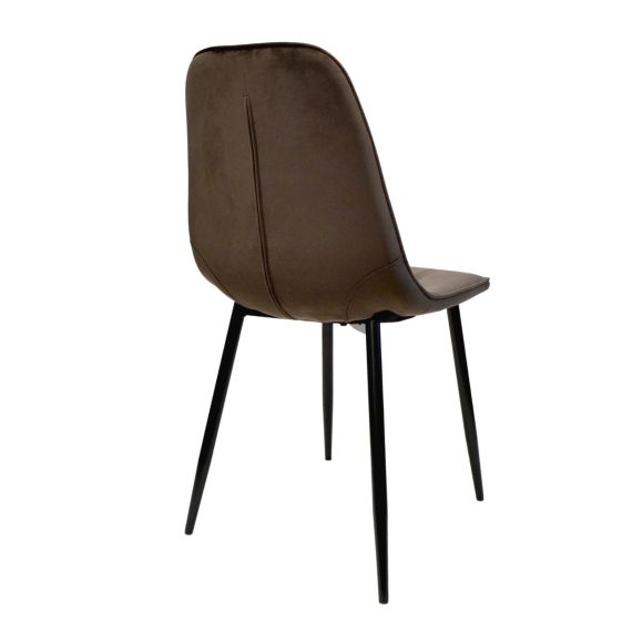 SCAUN M-01-3 (HLR-49) CATIFEA BROWN+BLACK LEGS