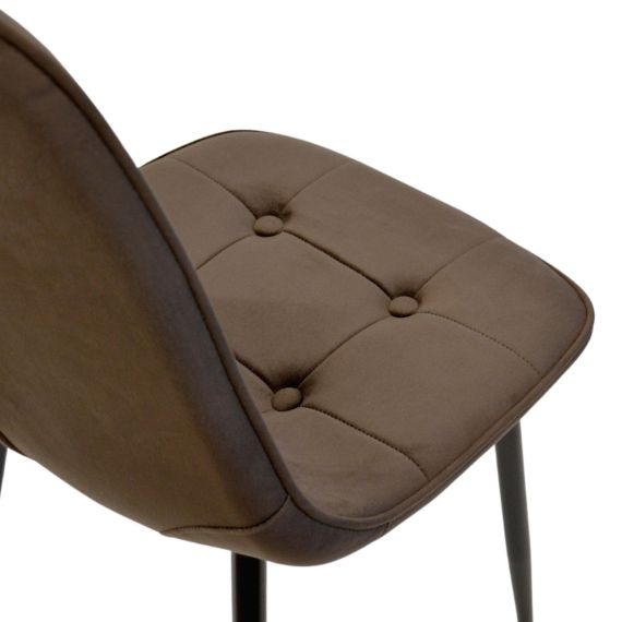 SCAUN M-01-3 (HLR-49) CATIFEA BROWN+BLACK LEGS