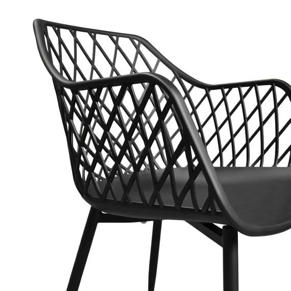 SCAUN SL-7019 BLACK+BLACK LEGS