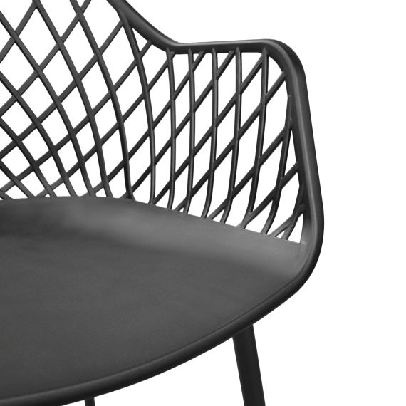 SCAUN SL-7019 BLACK+BLACK LEGS