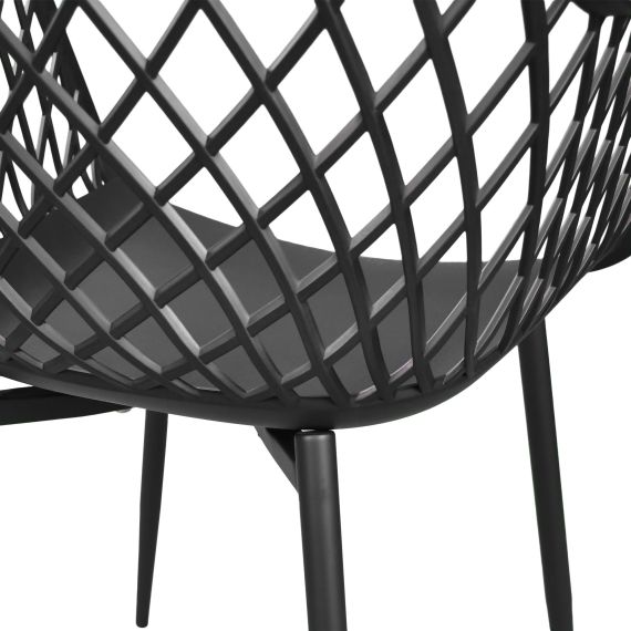 SCAUN SL-7019 BLACK+BLACK LEGS