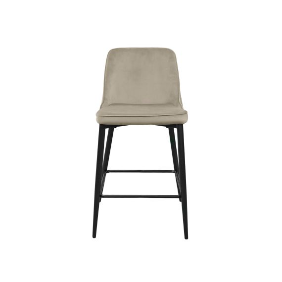 SCAUN DE BAR CLASIC SMALL BEIGE HLR7+BLACK LEGS