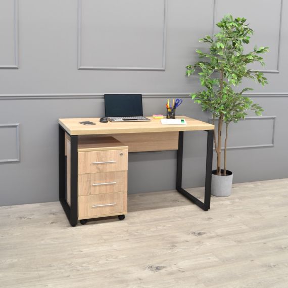 MASA BIROU B-120 (120X60)~SONOMA/BLACK