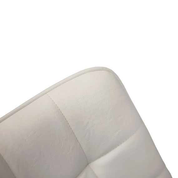 SCAUN HANS WHITE PU COSY 20+WHITE LEGS