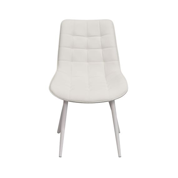 SCAUN HANS WHITE PU COSY 20+WHITE LEGS