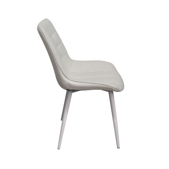 SCAUN HANS WHITE PU COSY 20+WHITE LEGS