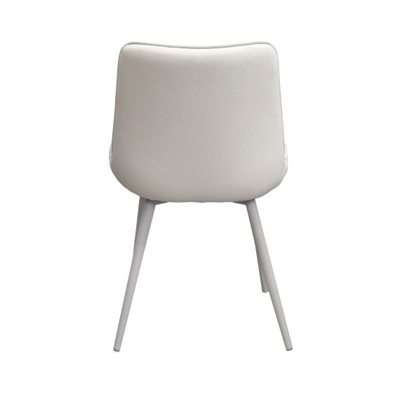 SCAUN HANS WHITE PU COSY 20+WHITE LEGS