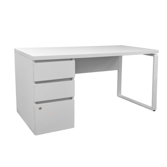MASA URBAN+BOX ÎNCORPORAT WHITE 1500X680 (BOX PARTEA STÂNGĂ)