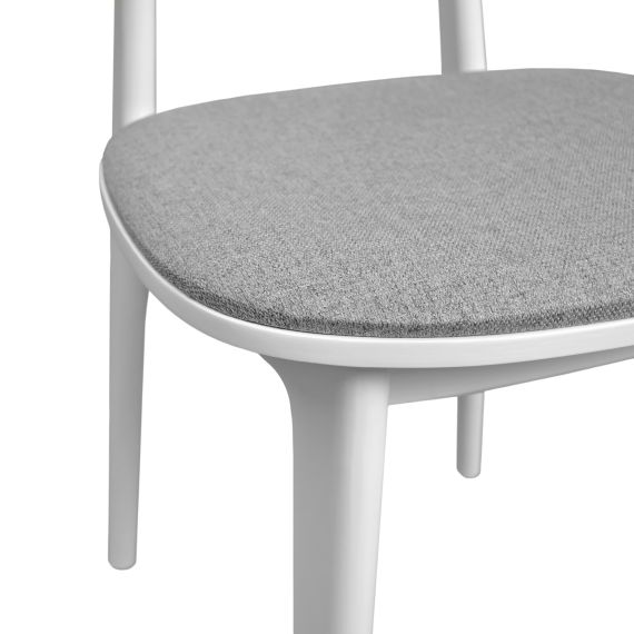 SCAUN LULA STOFA (MALMO 90)+WHITE LEGS