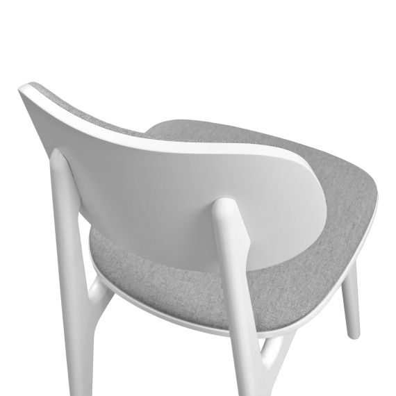 SCAUN LULA STOFA (MALMO 90)+WHITE LEGS