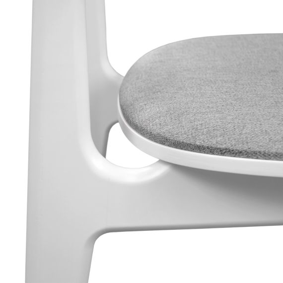 SCAUN LULA STOFA (MALMO 90)+WHITE LEGS