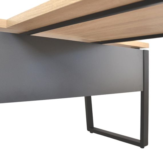 ANEXĂ TRAPEZOIDALĂ B-150 (100X68) SONOMA/BLACK