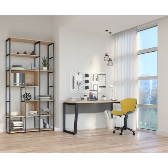 MASA BIROU B-150 (150X68) SONOMA/BLACK