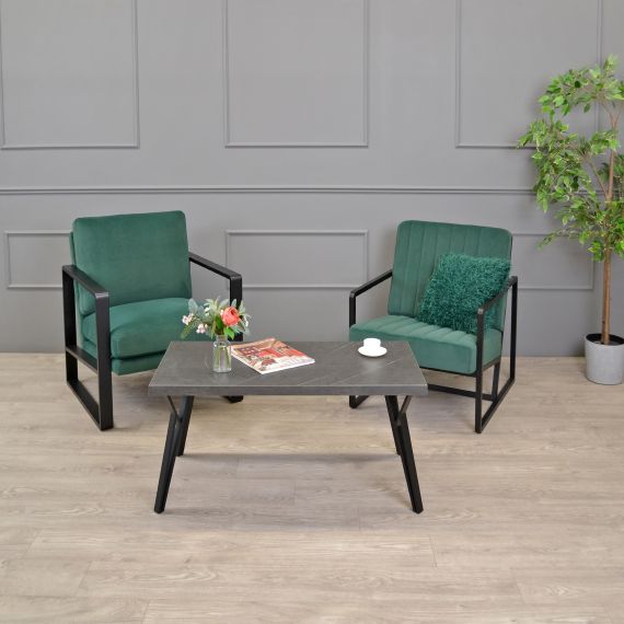 MĂSUȚĂ CAFEA TOKYO MARMURĂ NEAGRĂ 100X50