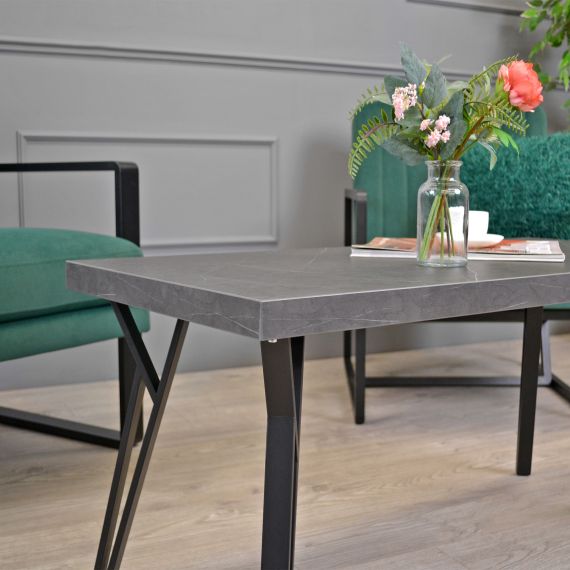 MĂSUȚĂ CAFEA TOKYO MARMURĂ NEAGRĂ 100X50