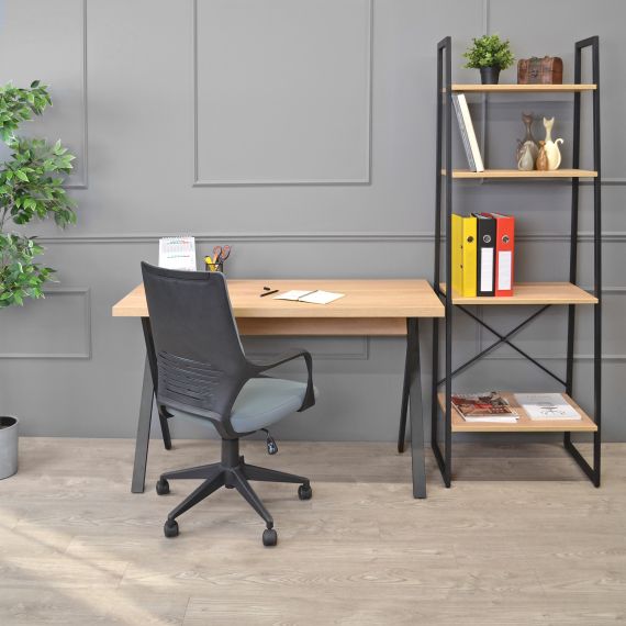 MASA BIROU ALEXA(130X60) SONOMA/BLACK