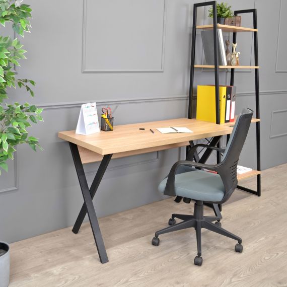 MASA BIROU ALEXA(130X60) SONOMA/BLACK