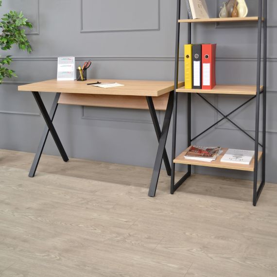 MASA BIROU ALEXA(130X60) SONOMA/BLACK