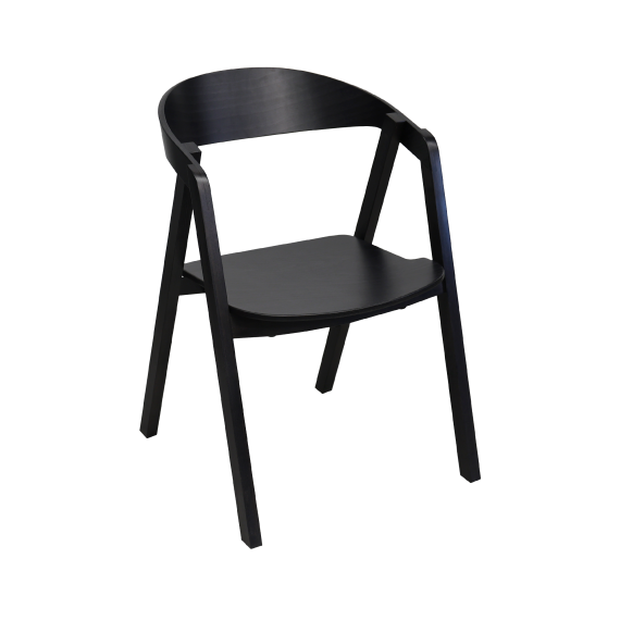 SCAUN GURU BLACK+BLACK LEG